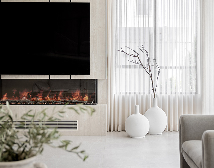 קמין בסלון שני אלימלך