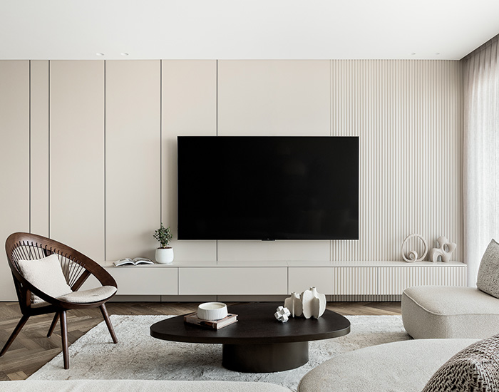 שני אלימלך מעצבת פנים חיפוי קיר סרגלים